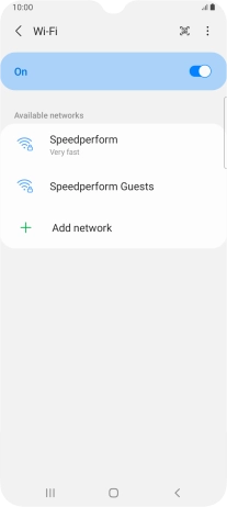 Press the menu icon. Press the menu icon.