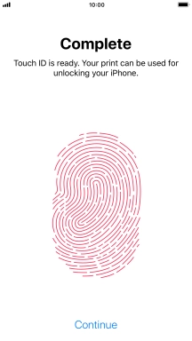Press Continue. If you haven't previously selected a phone lock code, key in a code of your own choice twice. Press Continue. If you haven't previously selected a phone lock code, key in a code of your own choice twice.