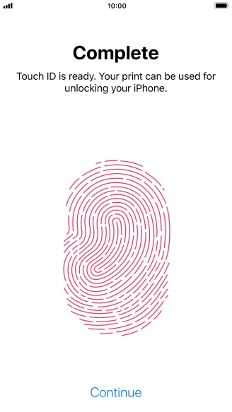 Press Continue. If you haven't previously selected a phone lock code, key in a code of your own choice twice. Press Continue. If you haven't previously selected a phone lock code, key in a code of your own choice twice.