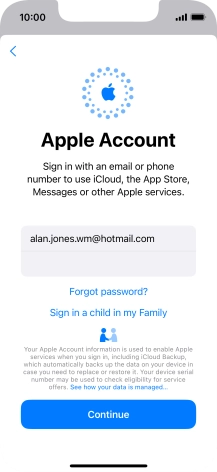 Press Continue. Press Continue.