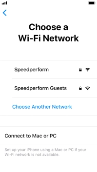 Press the required Wi-Fi network. Press the required Wi-Fi network.