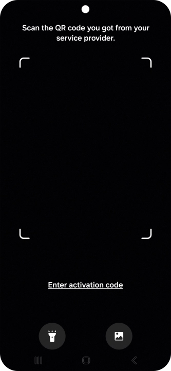 Place the QR code you've received inside the phone camera frame to scan the code. Place the QR code you've received inside the phone camera frame to scan the code.