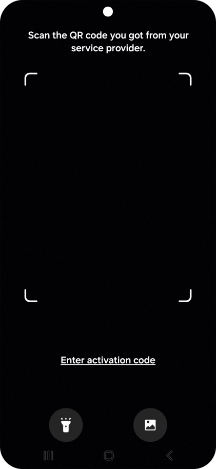 Place the QR code you've received inside the phone camera frame to scan the code. Place the QR code you've received inside the phone camera frame to scan the code.