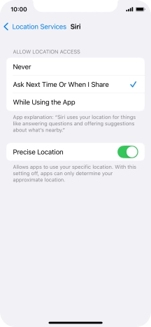 Press the required setting to turn the function on or off. Press the required setting to turn the function on or off.