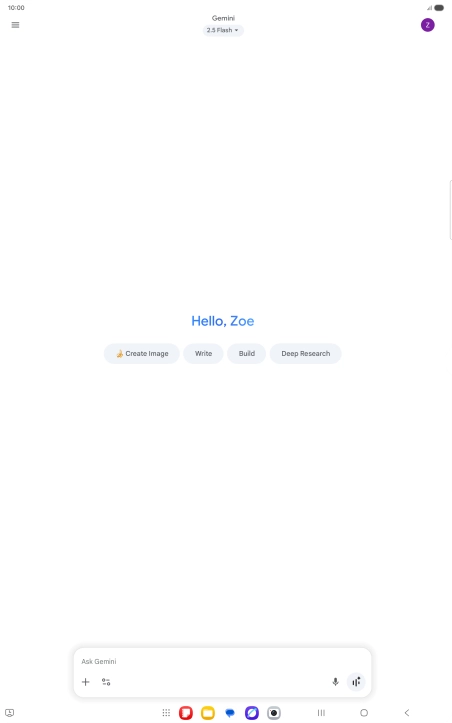 Press the profile icon. Press the profile icon.