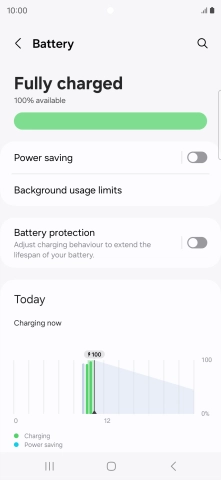 Press Power saving. Press Power saving.