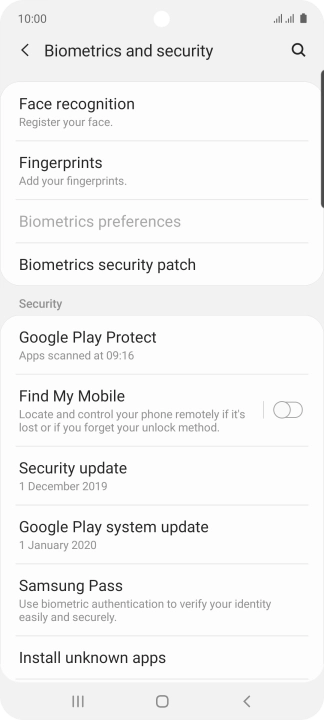 Press Fingerprints. Press Fingerprints.