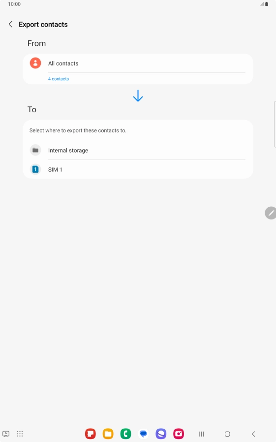 Press the name of the SIM. Press the name of the SIM.
