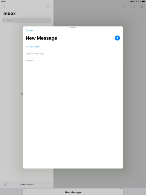 Press Subject: and key in the required subject. Press Subject: and key in the required subject.