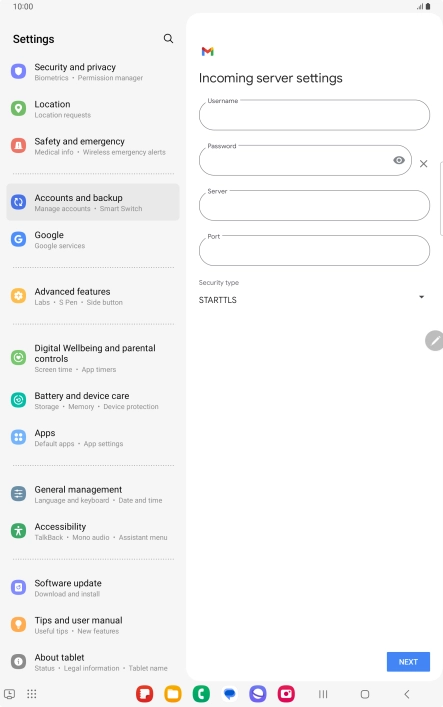 Press the field below Press the field below