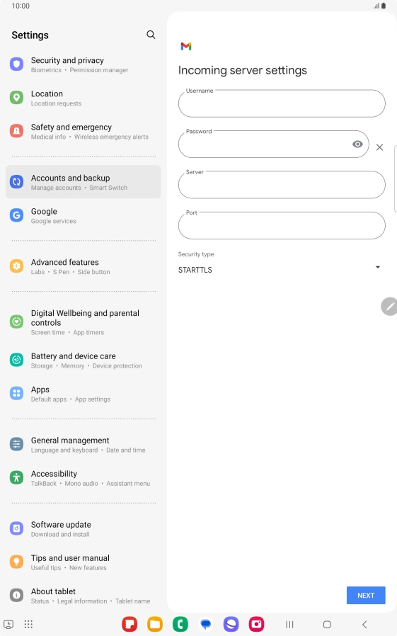 Press the field below Press the field below