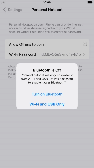 If Wi-Fi is turned on, press Wi-Fi and USB Only. If Wi-Fi is turned on, press Wi-Fi and USB Only.