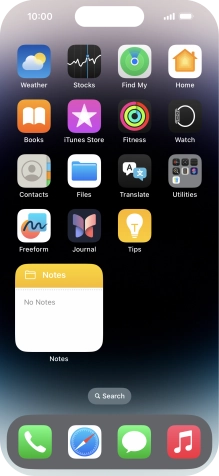 If you're using a Widget Stack: slide up or down on the stack to select the required widget. If you're using a Widget Stack: slide up or down on the stack to select the required widget.