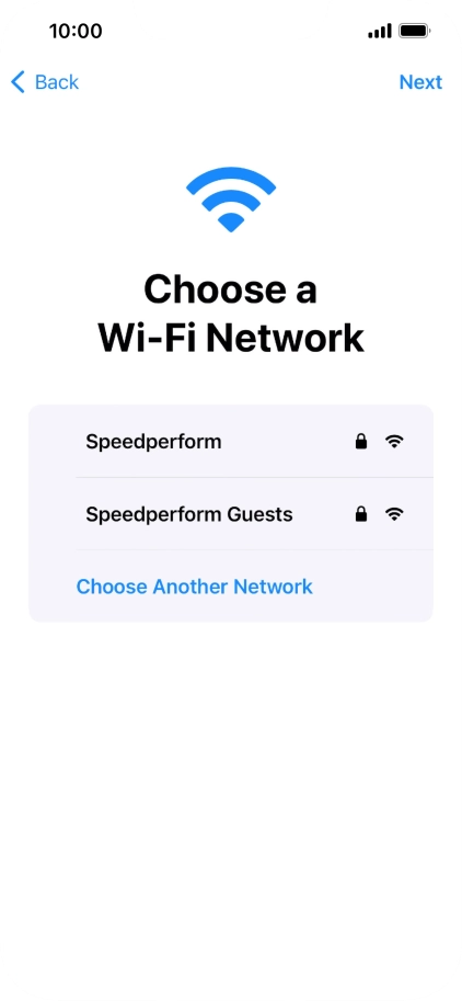 Press the required Wi-Fi network. Press the required Wi-Fi network.