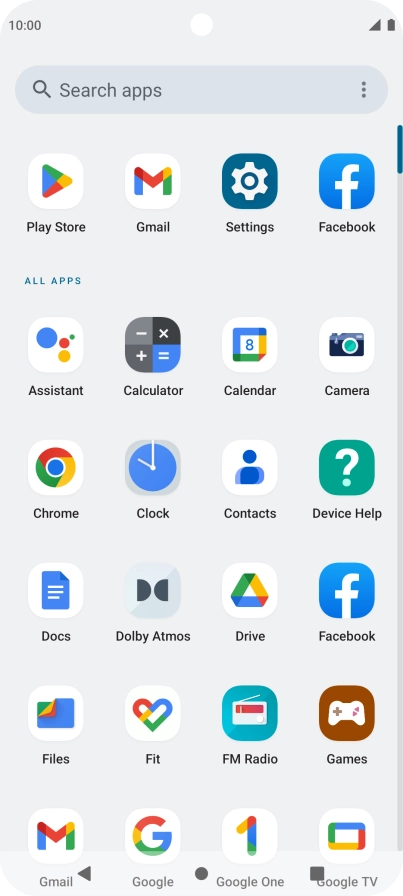 Press Gmail. Press Gmail.