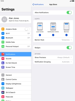 Press the indicator next to Press the indicator next to