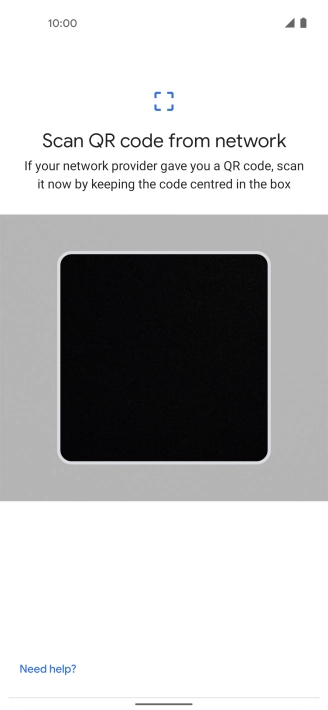 Place the QR code you've received inside the phone camera frame to scan the code. Place the QR code you've received inside the phone camera frame to scan the code.