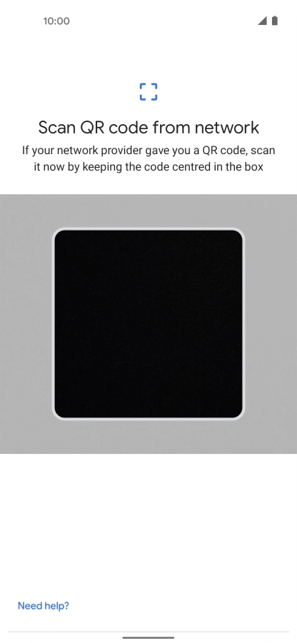 Place the QR code you've received inside the phone camera frame to scan the code. Place the QR code you've received inside the phone camera frame to scan the code.