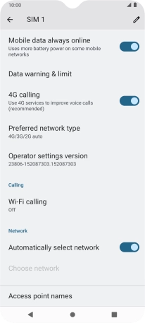 Press Access point names. Press Access point names.
