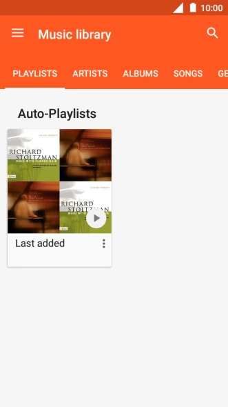Press the required category and go to the required audio file. Press the required category and go to the required audio file.