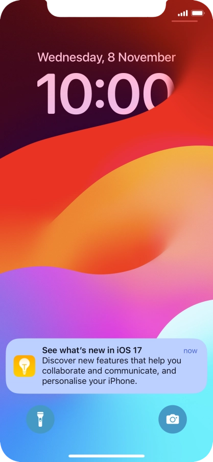 Press the required notification and follow the instructions on the screen to use the selected function. Press the required notification and follow the instructions on the screen to use the selected function.