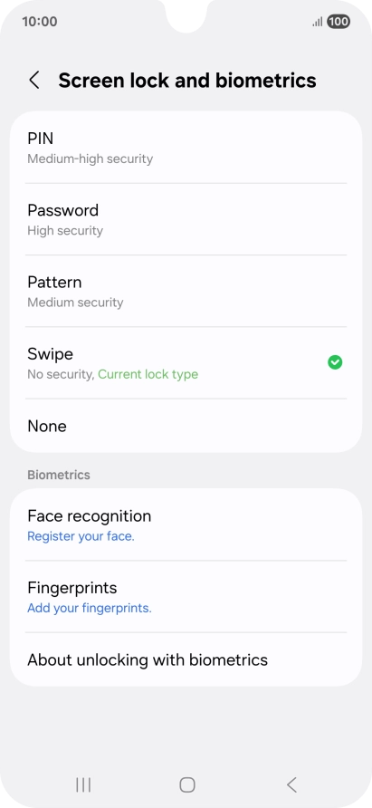 Press Fingerprints. Press Fingerprints.