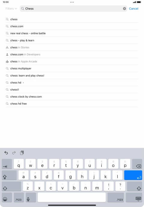 Key in the name or subject of the required app and press enter. Key in the name or subject of the required app and press enter.