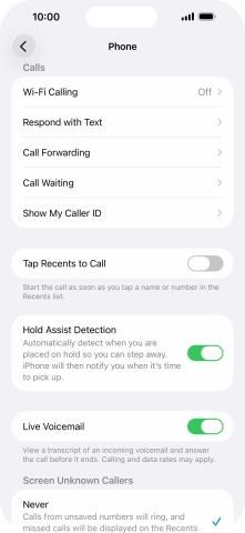 Press Wi-Fi Calling. Press Wi-Fi Calling.