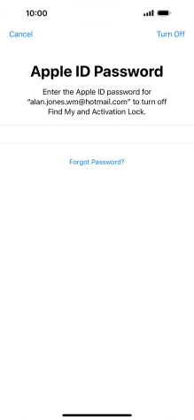 Press Turn Off. Press Turn Off.