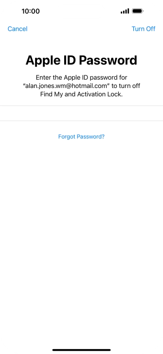 Press Turn Off. Press Turn Off.