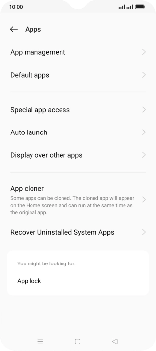 Press App management. Press App management.