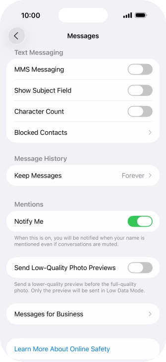 Press the indicator next to Press the indicator next to