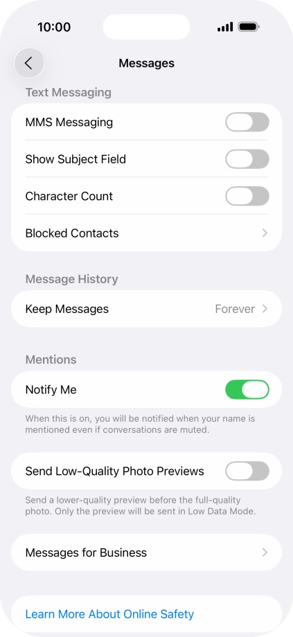 Press the indicator next to Press the indicator next to