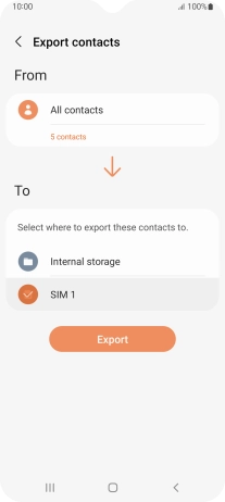 Press Export. Press Export.
