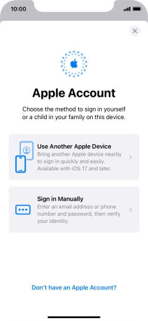 Press Sign in Manually. Press Sign in Manually.
