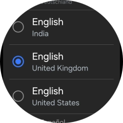 Press the required language. Press the required language.
