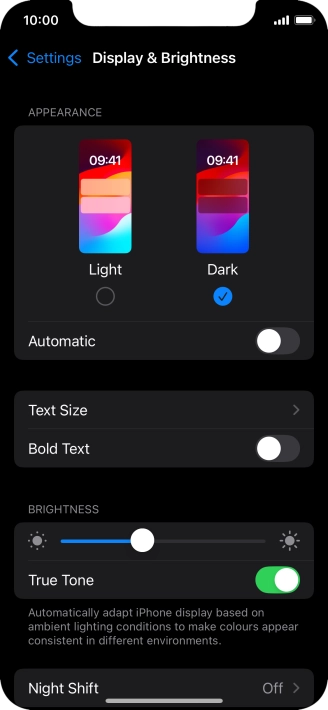 Press the indicator next to Press the indicator next to