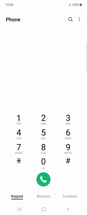 Press the menu icon. Press the menu icon.