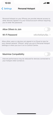 Press Wi-Fi Password and key in the required password. Press Wi-Fi Password and key in the required password.