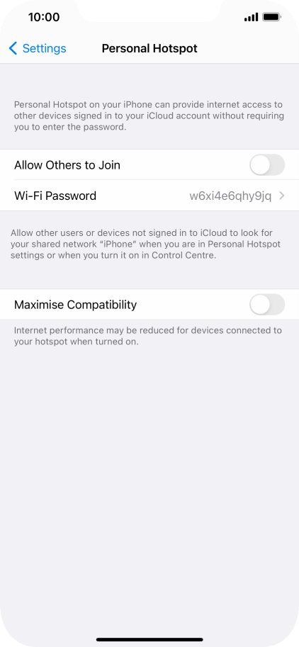 Press Wi-Fi Password and key in the required password. Press Wi-Fi Password and key in the required password.