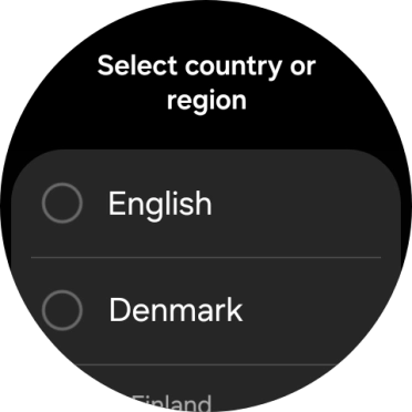 Press the required region. Press the required region.