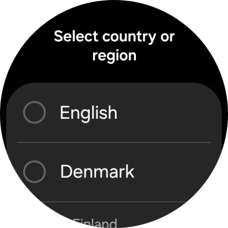 Press the required region. Press the required region.