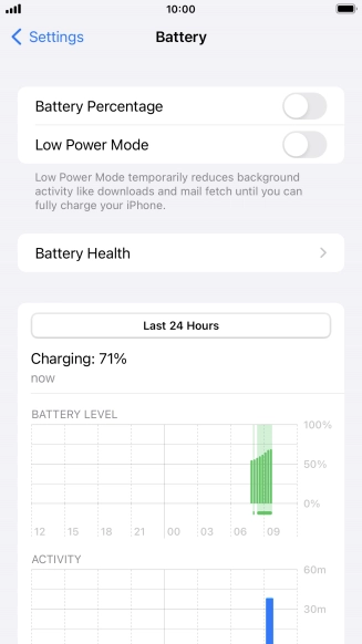 Press Battery Health. Press Battery Health.