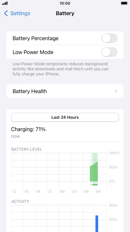 Press Battery Health. Press Battery Health.