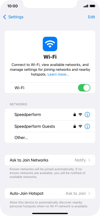 Press the required Wi-Fi network and key in the password for the Wi-Fi network. Press the required Wi-Fi network and key in the password for the Wi-Fi network.