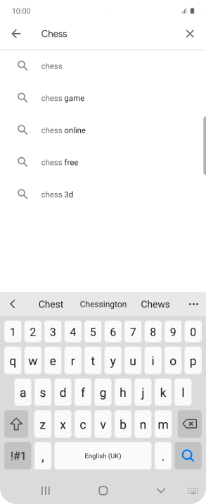 Key in the name or subject of the required app and press the search icon. Key in the name or subject of the required app and press the search icon.