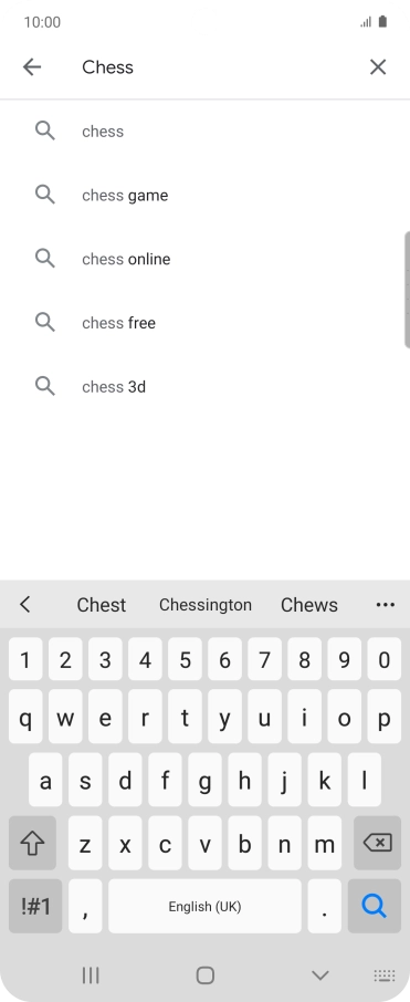 Key in the name or subject of the required app and press the search icon. Key in the name or subject of the required app and press the search icon.