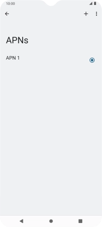 Press the new data connection icon. Press the new data connection icon.