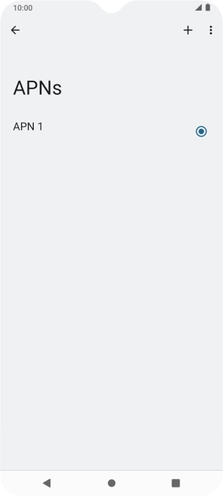 Press the new data connection icon. Press the new data connection icon.