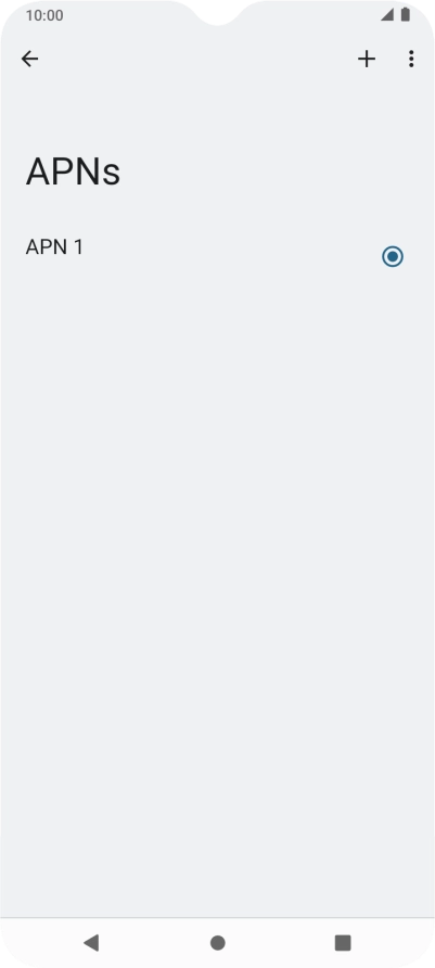 Press the new data connection icon. Press the new data connection icon.